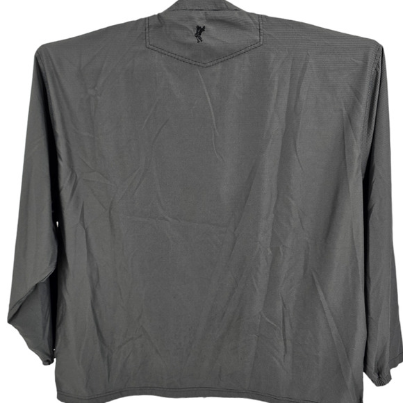 Ashworth Pullover 1/4 Zip Windbreaker Jacket Brown and Gray Check S 4XL - Picture 4 of 8